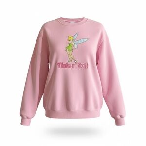 Vintage Disney Store Pink Tinker Bell Sweatshirt like new collectible